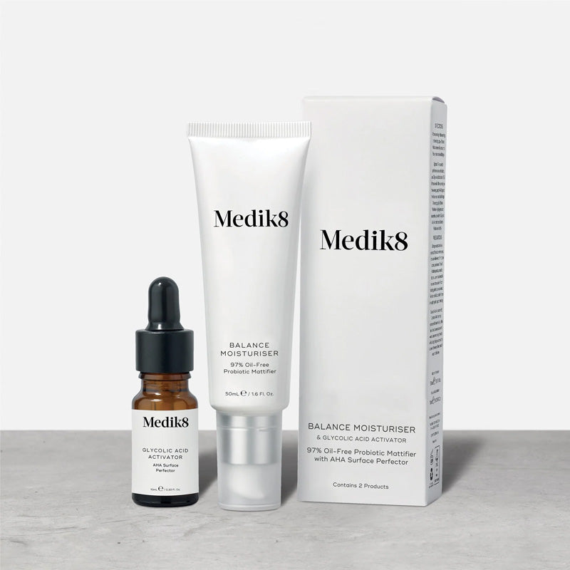 Balance Moisturiser with Glycolic Acid Activator