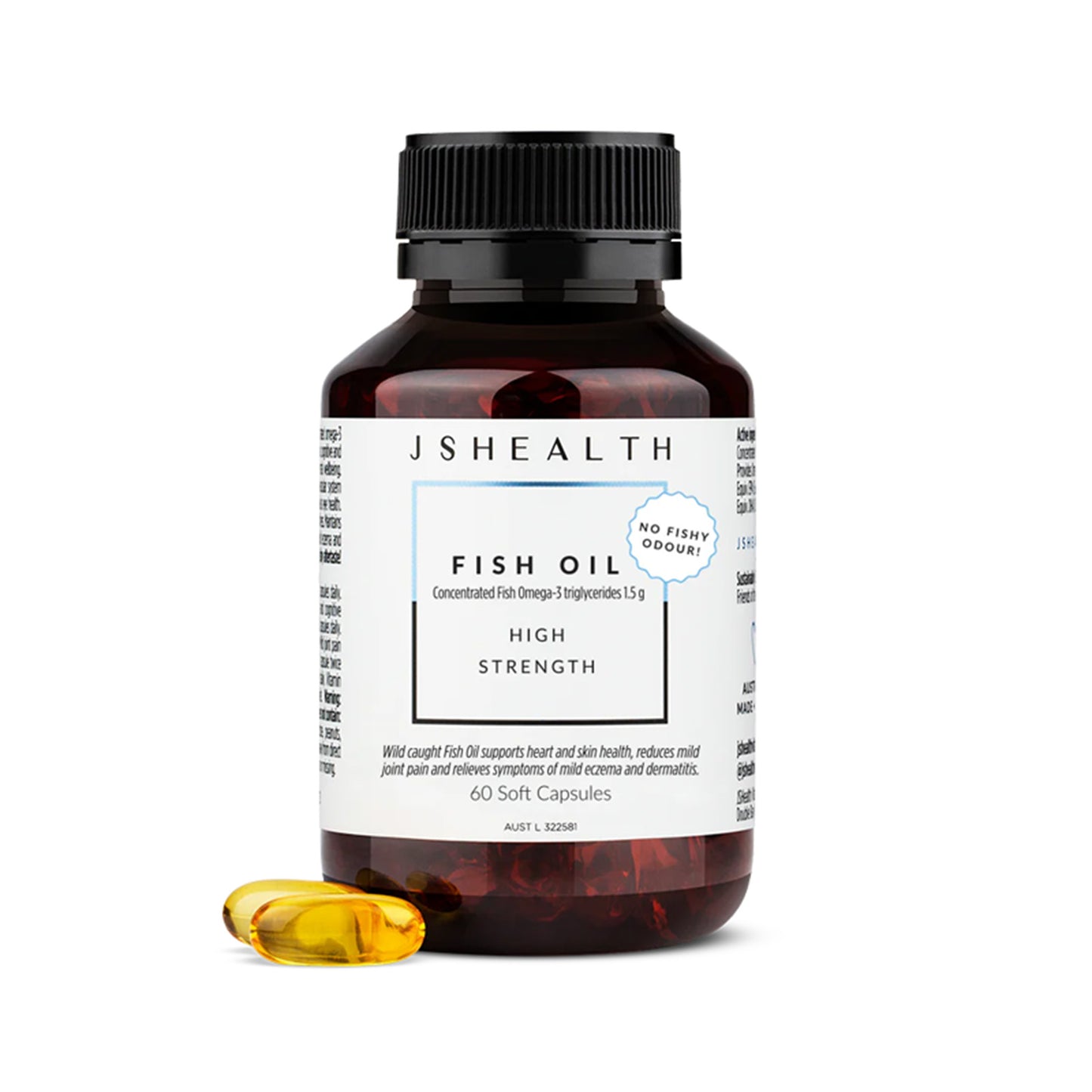 Mental Wellbeing + Skin + Joints Triple Omega Fish Oil 60 Capsules